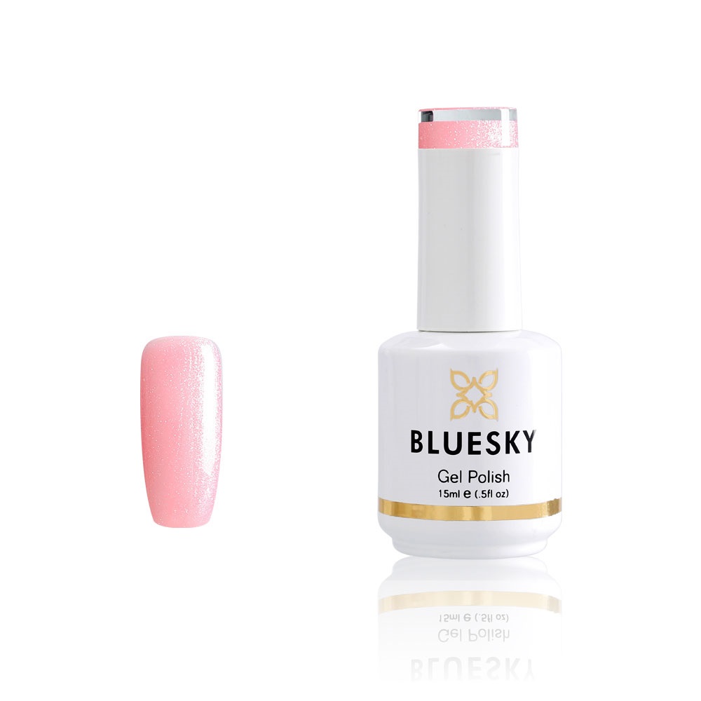 BLUESKY 80546 GRAPEFRUIT SPARKLE GEL NAIL POLISH 15ML